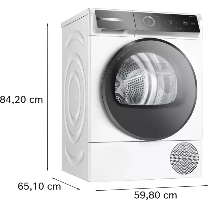 Bosch Serie 8 WQB246D41 veļas žāvētājs Brīvstāvošs Ar priekšējo ielādi 9 kg Balts