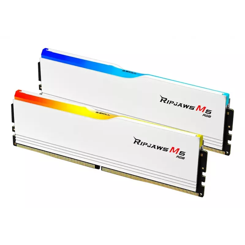 G.SKILL Ripjaws M5 RGB DDR5 32GB (2x16GB) 6800 MT/s CL34 balta Dual Kit F5-6800J3445G16GX2-RM5RW