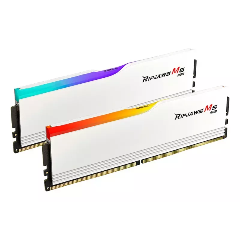 G.SKILL Ripjaws M5 RGB DDR5 32GB (2x16GB) 6800 MT/s CL34 balta Dual Kit F5-6800J3445G16GX2-RM5RW