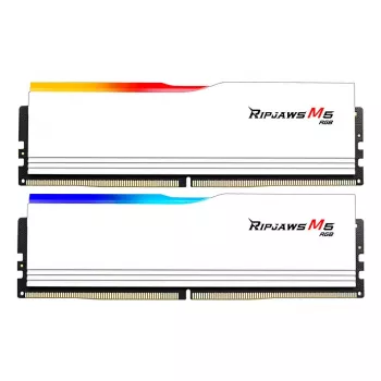 G.SKILL Ripjaws M5 RGB DDR5 32GB (2x16GB) 6800 MT/s CL34 balta Dual Kit F5-6800J3445G16GX2-RM5RW