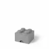 Atvilktņu modulis room copenhagen LEGO Brick Drawer 4, pelēks, modulāra uzglabāšanas atvilktne
