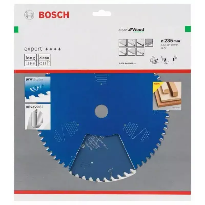Riņķveida zāģa asmens Bosch 2 608 644 066, Ø235 mm, 1 gab.