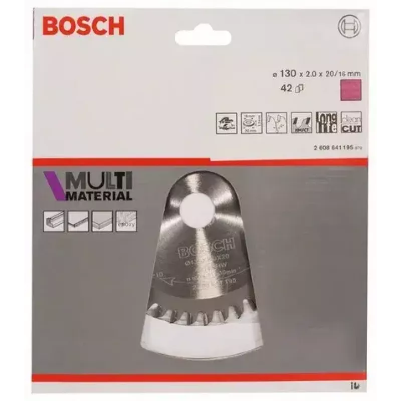 Apļveida zāģa asmens Bosch 2 608 641 195 13 cm urbuma izmērs 2 cm