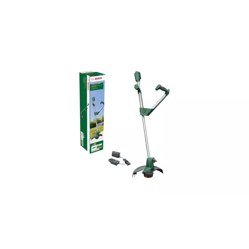 Bosch Universal GrassCut 18V-260 26 cm akumulatora zāles pļāvējs melnā, zaļā krāsā
