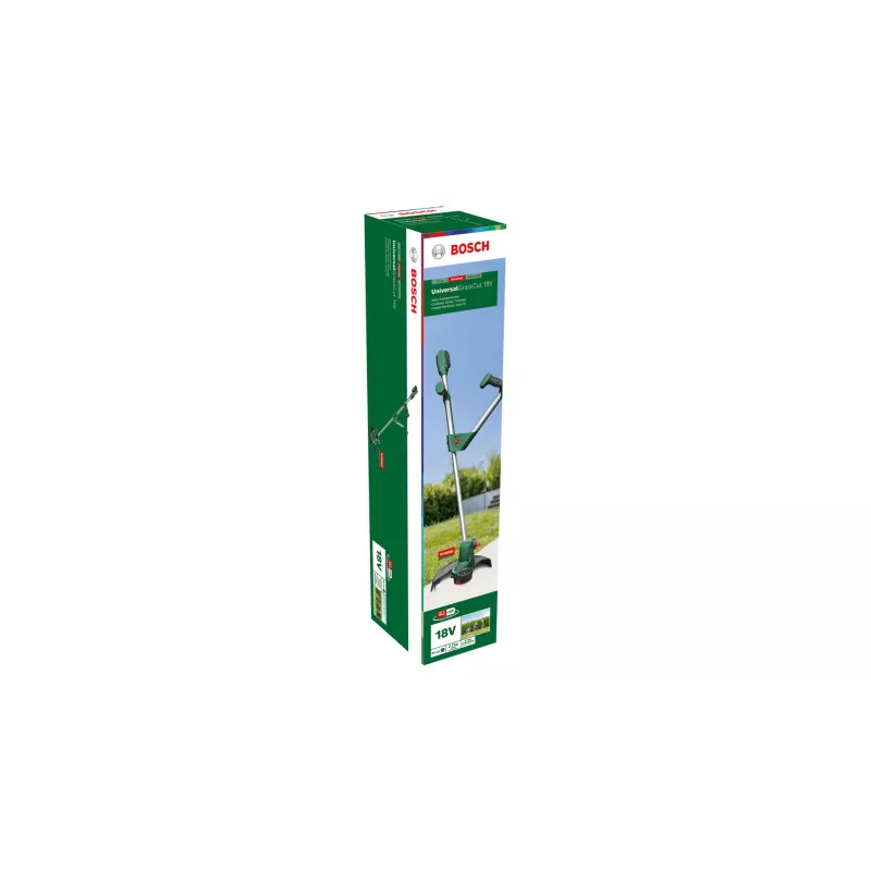 Bosch Universal GrassCut 18V-260 26 cm akumulatora zāles pļāvējs melnā, zaļā krāsā