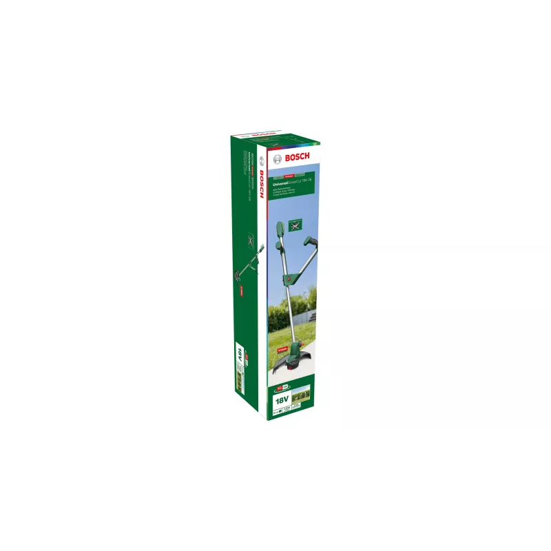 Bosch UniversalGrassCut 18V-26 26 cm akumulatora zāles pļāvējs melnā, zaļā krāsā