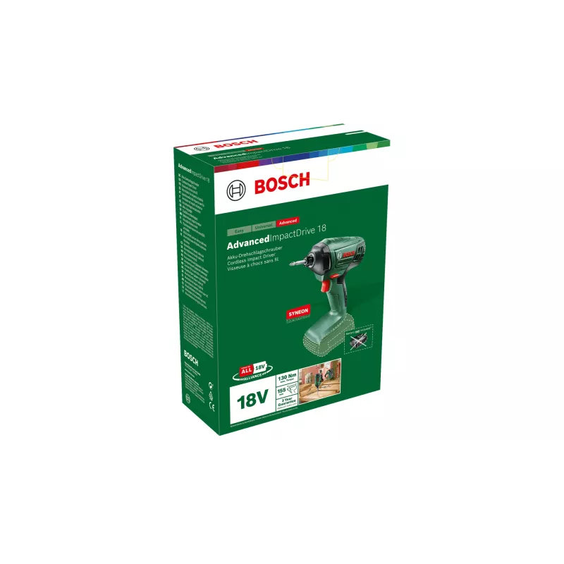 Bosch AdvancedImpactDrive 18 2600 RPM melns, zaļš
