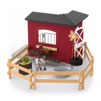 schleich FARM WORLD Kazu stallis, Ferma, Ferma, Lauku dzīvnieki / fermas rotaļlietas, 3 gadi, Daudzkrāsains