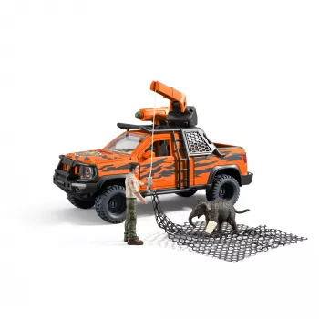 Rotaļu komplekts Schleich Off-Road Adventure in the Jungle — džungļu tēma, plastmasas figūriņas, vecumam no 3 līdz 8 gadiem