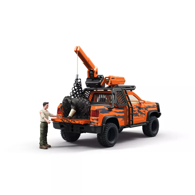 Rotaļu komplekts Schleich Off-Road Adventure in the Jungle — džungļu tēma, plastmasas figūriņas, vecumam no 3 līdz 8 gadiem