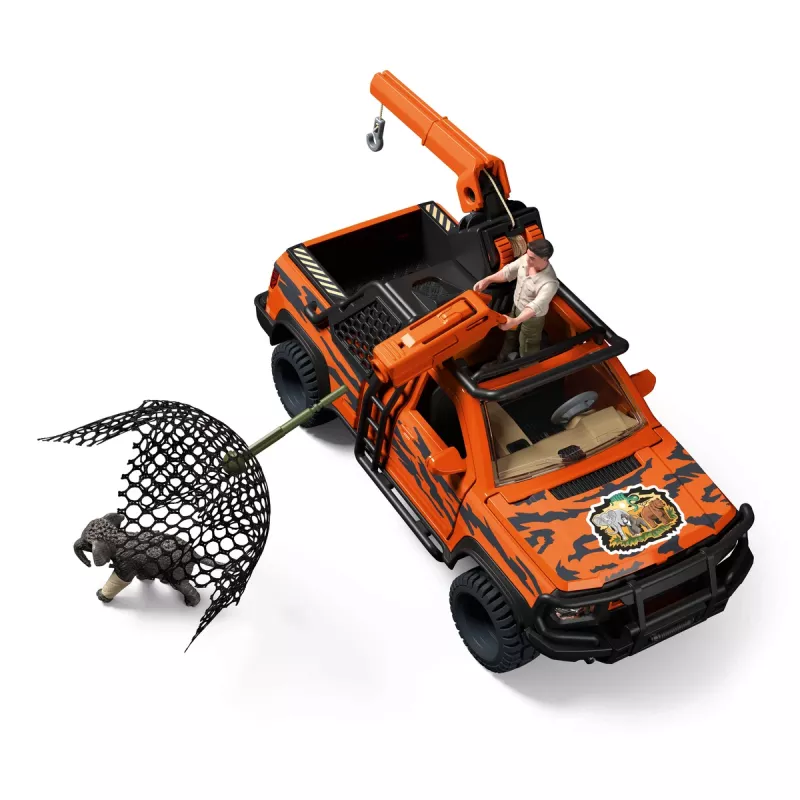 Rotaļu komplekts Schleich Off-Road Adventure in the Jungle — džungļu tēma, plastmasas figūriņas, vecumam no 3 līdz 8 gadiem