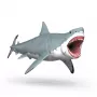 schleich Dinosaurs Megalodon, 4 gadi, Zemes iekarošana, Dinozauri un vulkāns, Daudzkrāsains