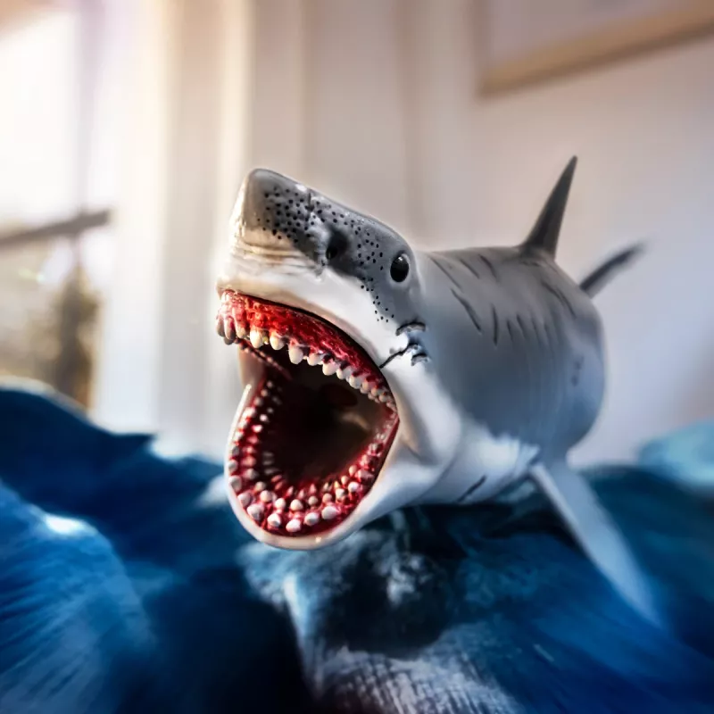 schleich Dinosaurs Megalodon, 4 gadi, Zemes iekarošana, Dinozauri un vulkāns, Daudzkrāsains