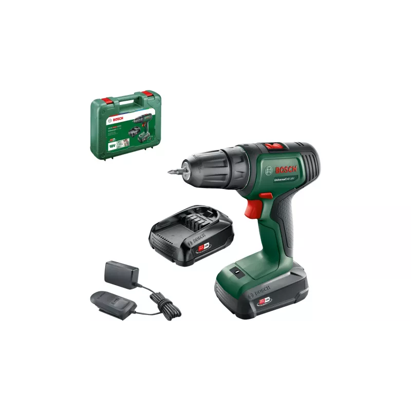 Bosch UniversalDrill 18V 1450 RPM Bezatslēgas 1.2 kg Melns, Zaļš