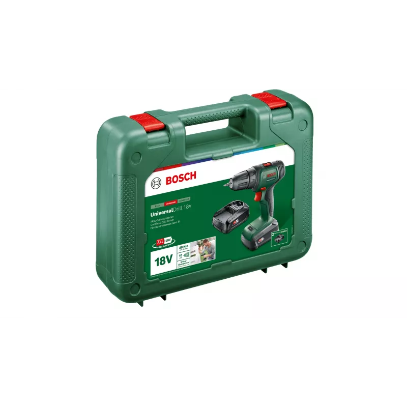 Bosch UniversalDrill 18V 1450 RPM Bezatslēgas 1.2 kg Melns, Zaļš