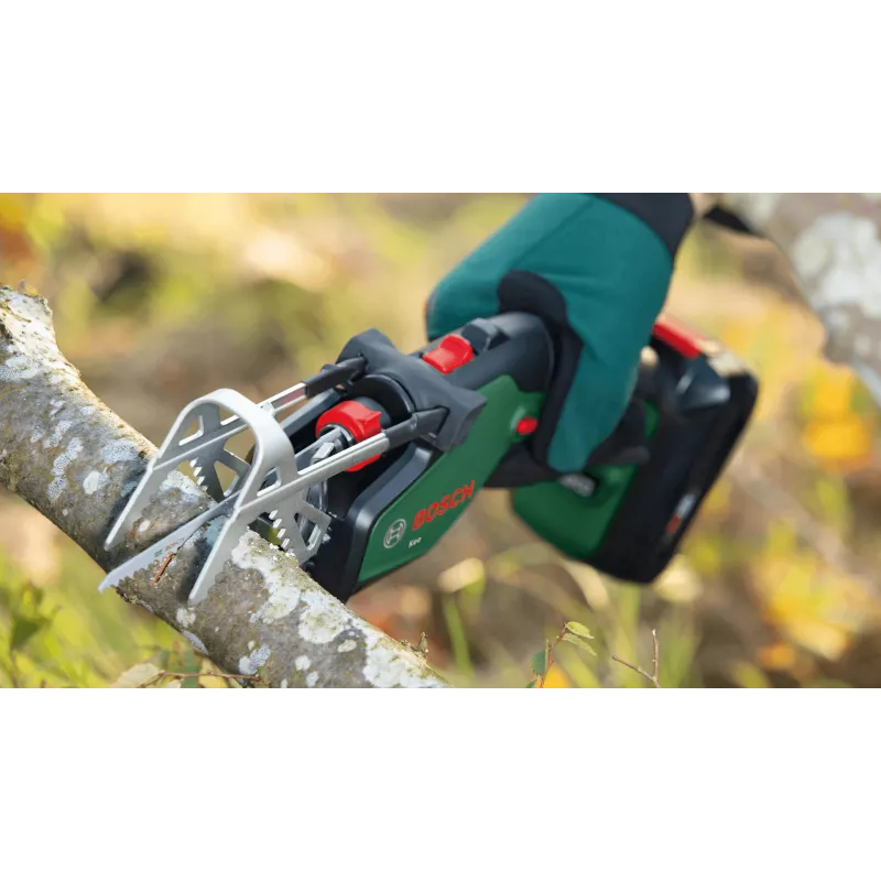 Bezvadu rokas zāģis Bosch Keo 2300 spm, 18 V, 2 Ah, 2300 spm, gājiens 115 mm, svars 1,4 kg