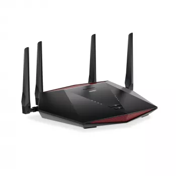 NETGEAR Nighthawk XR1000 WiFi 6 spēļu maršrutētājs, Wi-Fi 6 (802.11ax), divjoslu (2.4 GHz / 5 GHz), Ethernet LAN, melns, galda maršrutētājs