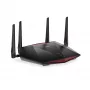 NETGEAR Nighthawk XR1000 WiFi 6 spēļu maršrutētājs, Wi-Fi 6 (802.11ax), divjoslu (2.4 GHz / 5 GHz), Ethernet LAN, melns, galda maršrutētājs