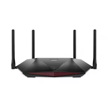 NETGEAR Nighthawk XR1000 WiFi 6 spēļu maršrutētājs, Wi-Fi 6 (802.11ax), divjoslu (2.4 GHz / 5 GHz), Ethernet LAN, melns, galda maršrutētājs