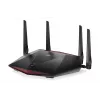 NETGEAR Nighthawk XR1000 WiFi 6 spēļu maršrutētājs, Wi-Fi 6 (802.11ax), divjoslu (2.4 GHz / 5 GHz), Ethernet LAN, melns, galda maršrutētājs