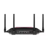 NETGEAR Nighthawk XR1000 WiFi 6 spēļu maršrutētājs, Wi-Fi 6 (802.11ax), divjoslu (2.4 GHz / 5 GHz), Ethernet LAN, melns, galda maršrutētājs
