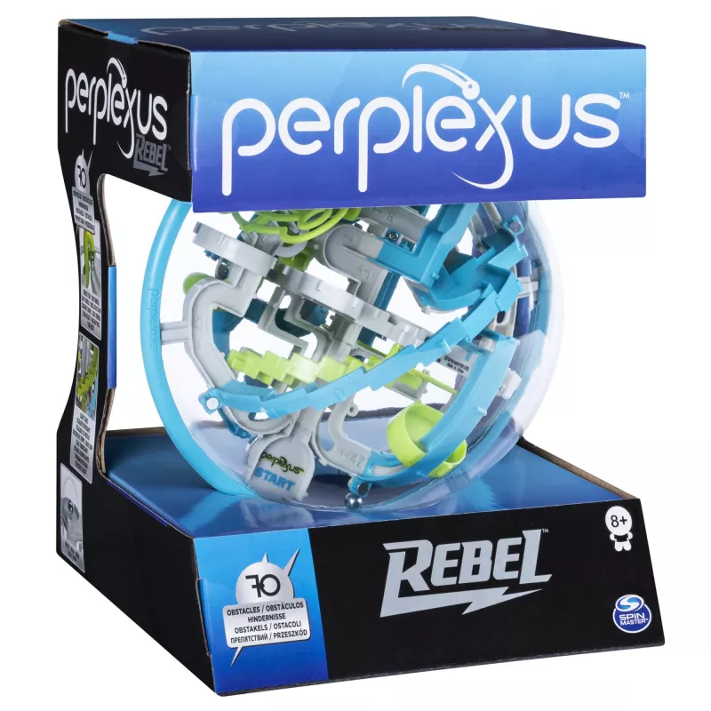 Spēle Perplexus Rebel, 3D labirinta spēle ar 70 šķēršļiem, Labirinta puzles rotaļlieta, 6 g.