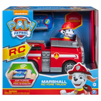 PAW Patrol , Marshall tālvadības ugunsdzēsēju mašīna ar divvirzienu stūrēšanu, bērniem no 3 gadu vecuma