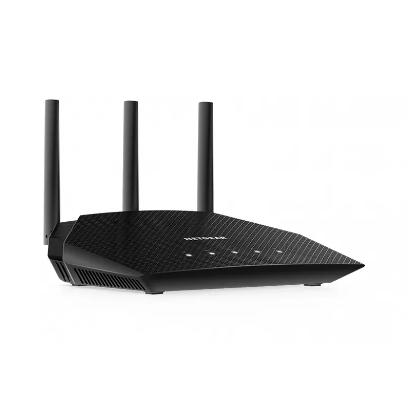 NETGEAR Nighthawk 4-Stream AX1800 WiFi 6 Router (RAX10) wireless router Gigabit Ethernet Dual-band (2.4 GHz / 5 GHz) Melns