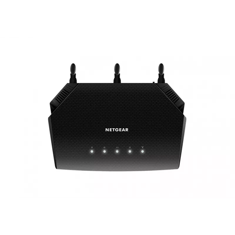 NETGEAR Nighthawk 4-Stream AX1800 WiFi 6 Router (RAX10) wireless router Gigabit Ethernet Dual-band (2.4 GHz / 5 GHz) Melns
