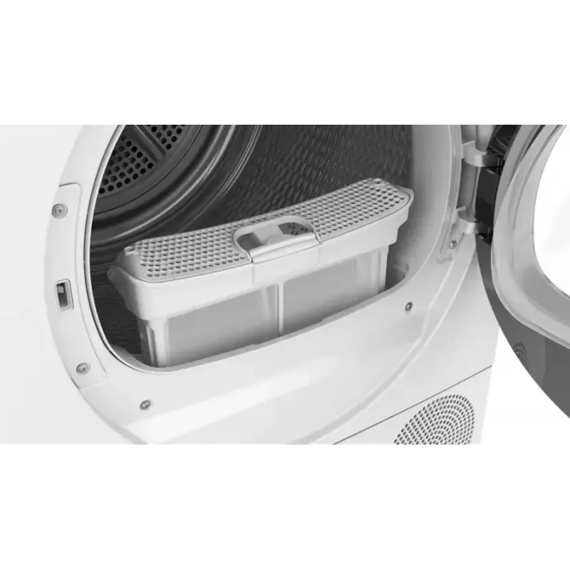 Siemens iQ300 WT43H004 veļas žāvētājs Brīvstāvošs Ielādēšana no priekšas 8 kg Balts