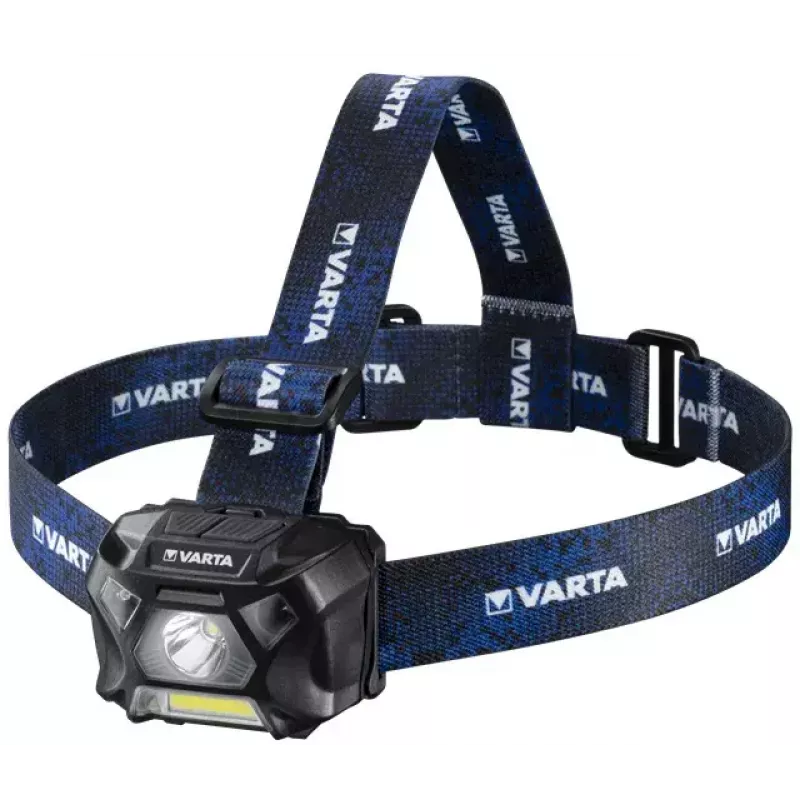 Galvas lukturītis Varta WORK FLEX MOTION SENSOR H20 melns zils LED 150 lm 20 h