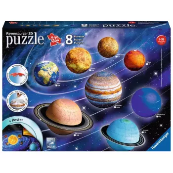 3D Puzzle Ravensburger Planetārā Saules sistēma
