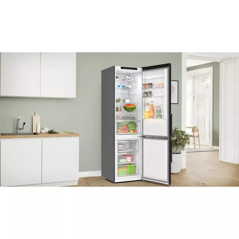 Bosch Serie 4 KGN39VXCT ledusskapis-saldētava Brīvstāvoša 363 L Pelēka
