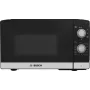 Bosch Serie 2 FFL020MS2 mikroviļņu krāsns Melns, Nerūsējošais tērauds Solo mikroviļņu krāsns Novietojama uz galda 20 L 800 W