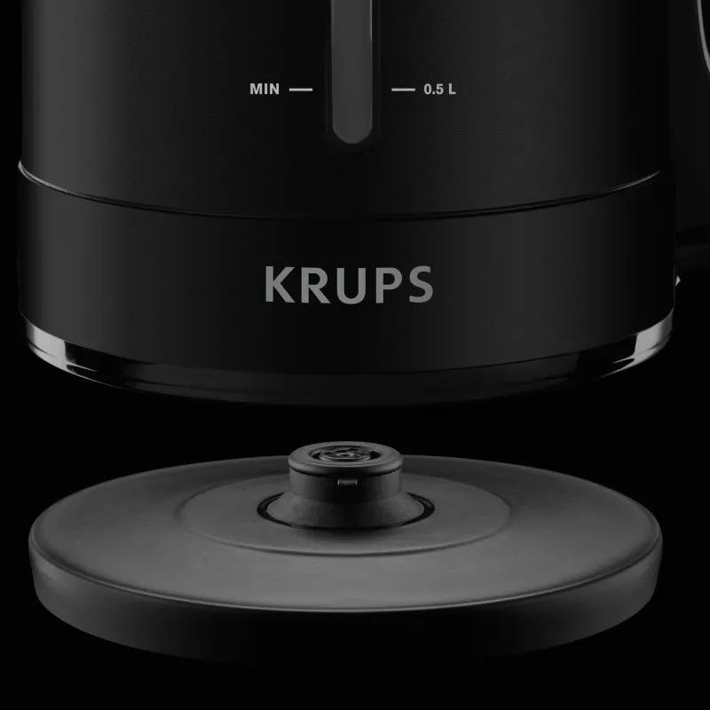 Krups BW2448 elektriskā tējkanna 1,6 L Melna