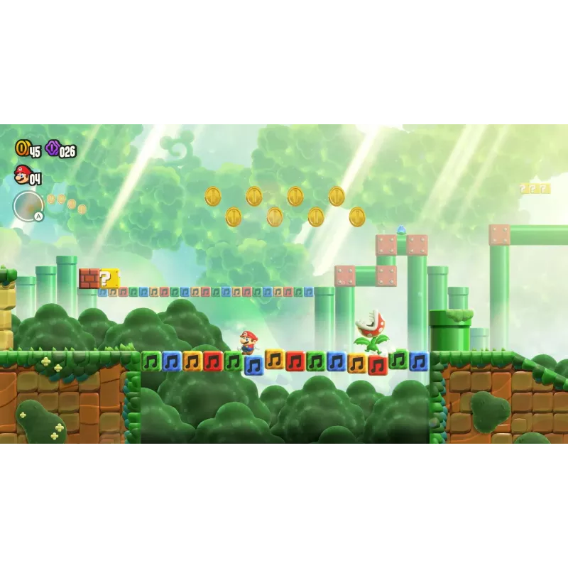 Nintendo Super Mario Bros. Wonder Standard Tradicionālā ķīniešu, vācu, holandiešu, angļu, spāņu, franču, itāļu, japāņu, korejiešu, portugāļu, krievu Nintendo Switch