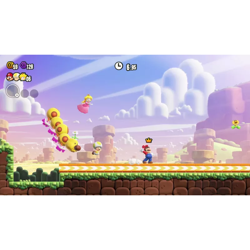 Nintendo Super Mario Bros. Wonder Standard Tradicionālā ķīniešu, vācu, holandiešu, angļu, spāņu, franču, itāļu, japāņu, korejiešu, portugāļu, krievu Nintendo Switch