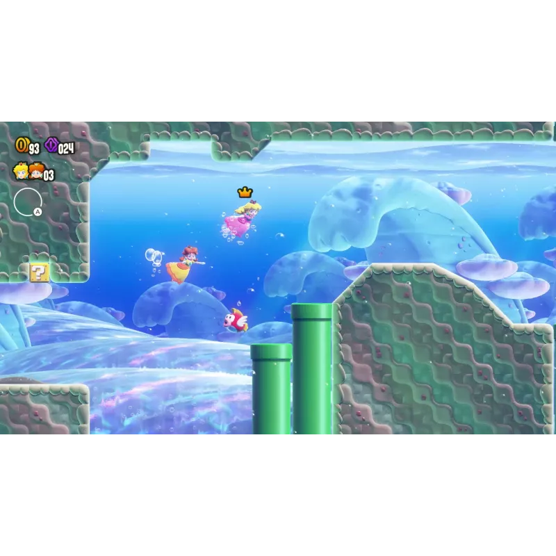 Nintendo Super Mario Bros. Wonder Standard Tradicionālā ķīniešu, vācu, holandiešu, angļu, spāņu, franču, itāļu, japāņu, korejiešu, portugāļu, krievu Nintendo Switch