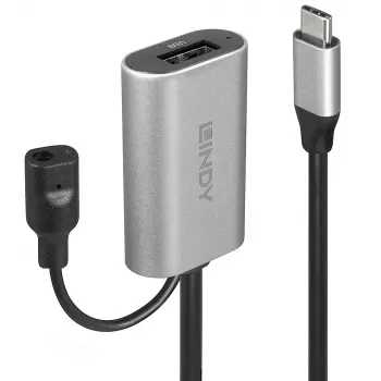 Lindy 5m USB 3.2 Gen 1 C/A aktīvais pagarinātājs, 5 m, USB C, USB A, USB 3.2 Gen 1 (3.1 Gen 1), Sudraba