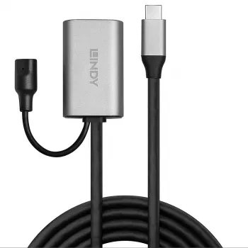 Lindy 5m USB 3.2 Gen 1 C/C Active Extension, 5 m, USB C, USB C, USB 3.2 Gen 1 (3.1 Gen 1), 5 Gbit/s, Melns