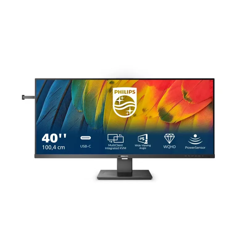 Philips 5000 sērijas 40B1U5600/00 datora monitors 101,6 cm (40 collas) 3440 x 1440 pikseļi Wide Quad HD LCD Melns