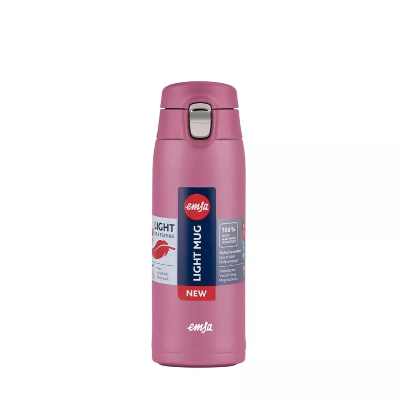 EMSA Light krūze 400 ml rožā krāsā
