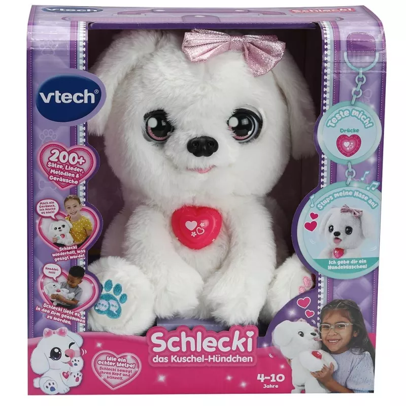 Mīkstā rotaļlieta VTech Schlecki mīļais kucēns — interaktīvs plīša kucēns no VTech