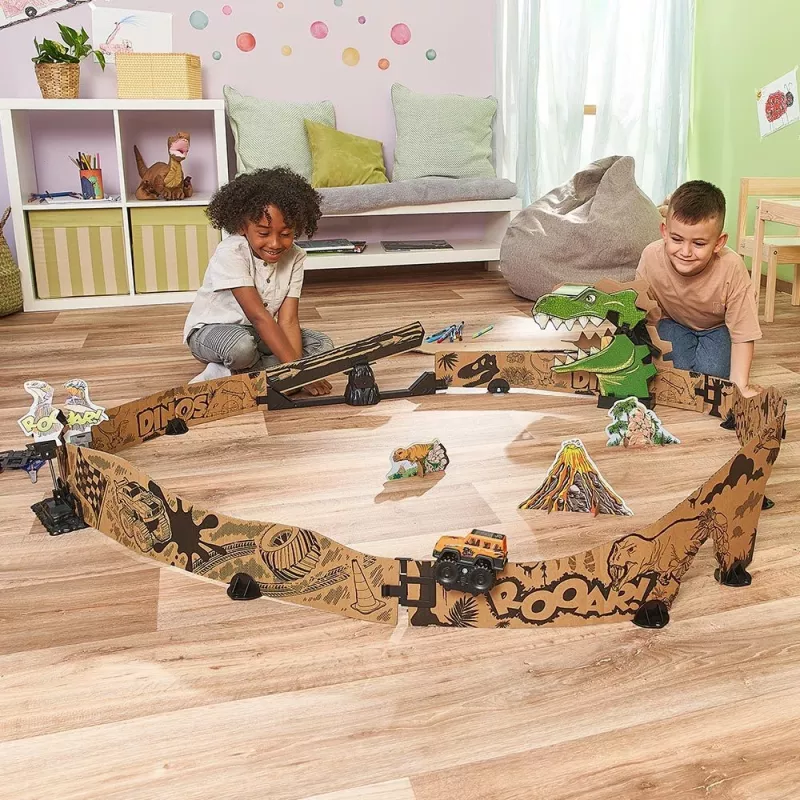 Rotaļu trases komplekts VTech Car-Board Racers Dino Adventure Set, trase