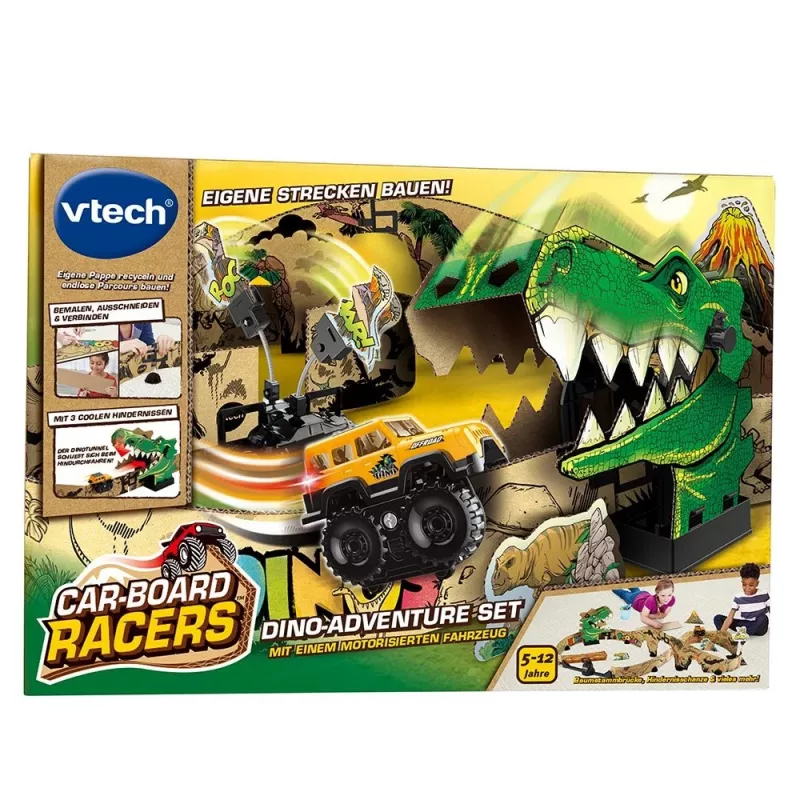 Rotaļu trases komplekts VTech Car-Board Racers Dino Adventure Set, trase