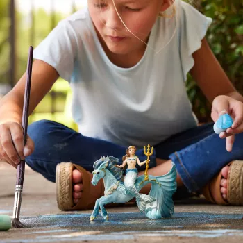 Schleich BAYALA nāriņa Eyela uz zemūdens zirga figūriņa