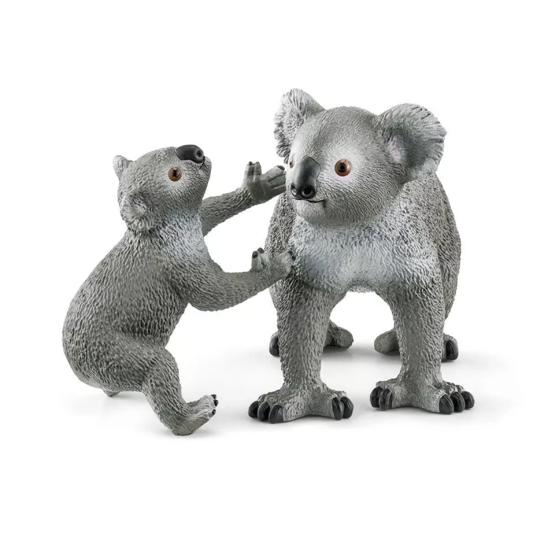Schleich WILD LIFE Koala Mother and Baby 42566 zaļa pelēka