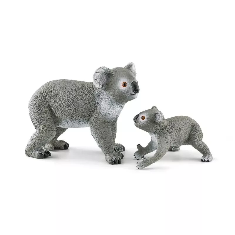 Schleich WILD LIFE Koala Mother and Baby 42566 zaļa pelēka