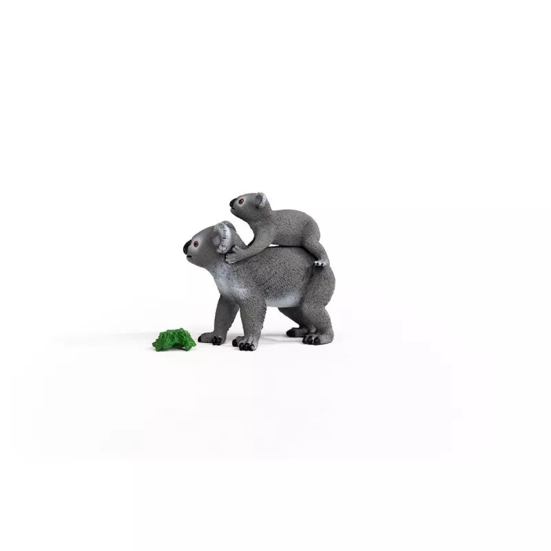 Schleich WILD LIFE Koala Mother and Baby 42566 zaļa pelēka