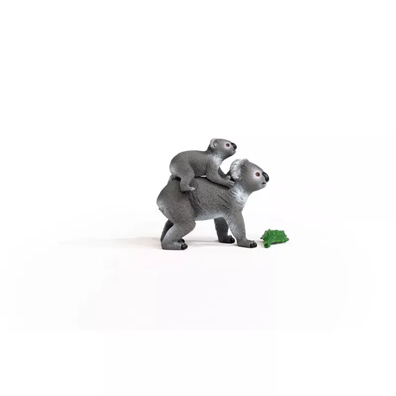 Schleich WILD LIFE Koala Mother and Baby 42566 zaļa pelēka